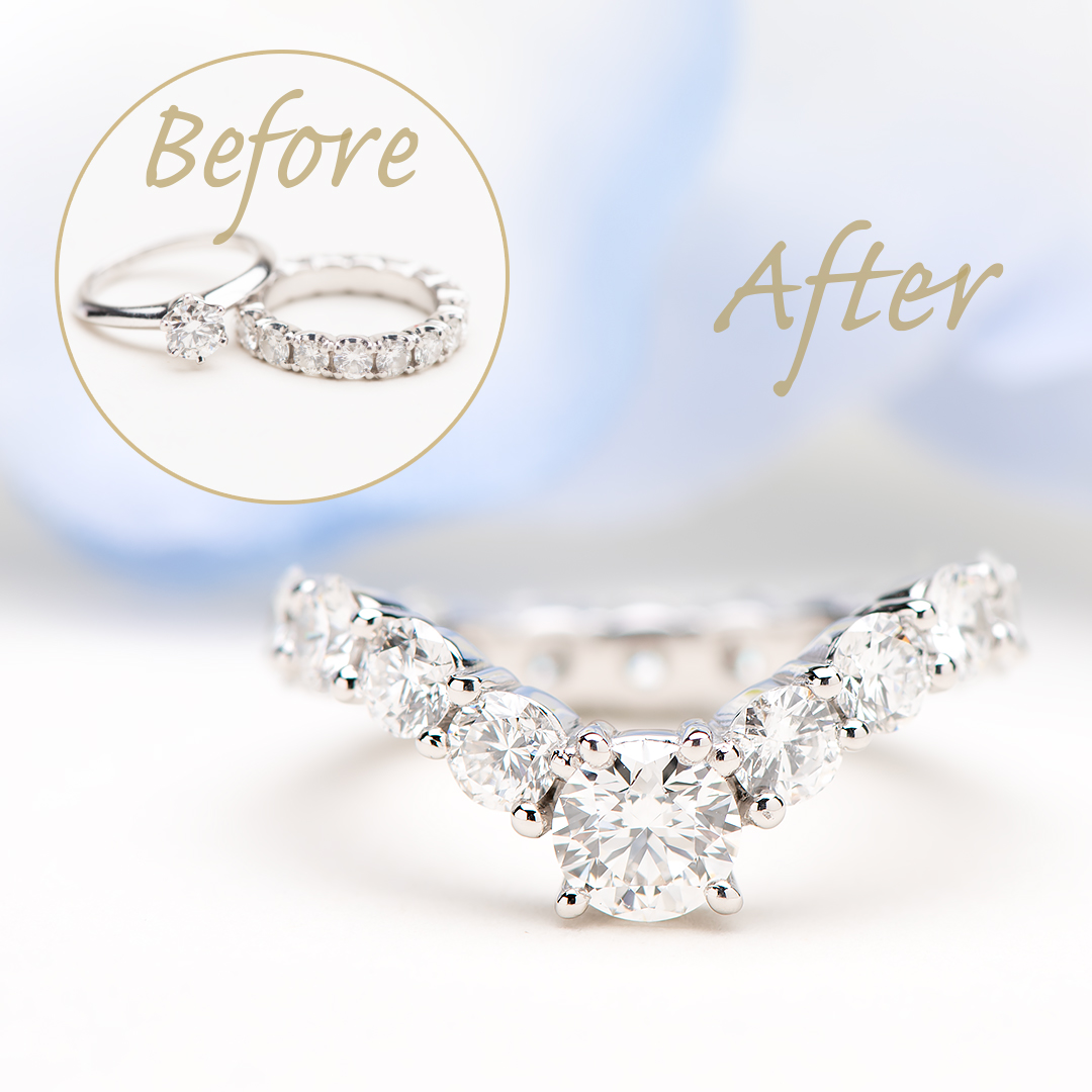 エタニティリングへリメイク（リフォーム）した制作事例｜しあわせ指輪工房