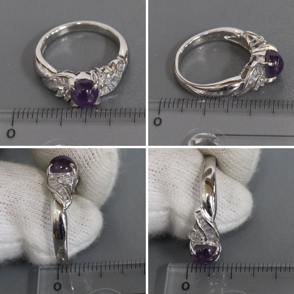 ジュエリー・アクセサリー ノーブランド Pt900パープルスター