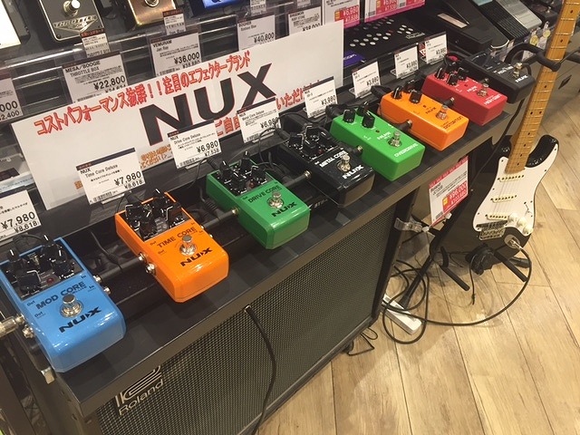 エフェクター情報】コスパ最強！？エフェクターブランド「NUX」が新
