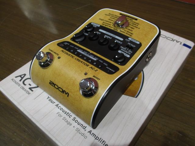 エフェクター】ZOOMの新製品アコースティックプリアンプ『AC-2』が入荷