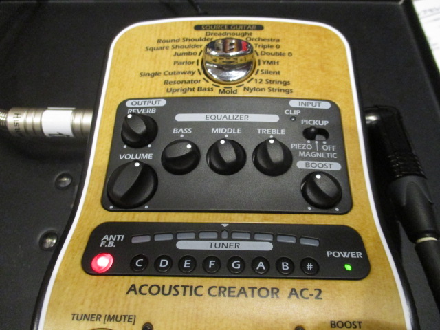 エフェクター】ZOOMの新製品アコースティックプリアンプ『AC-2』が入荷