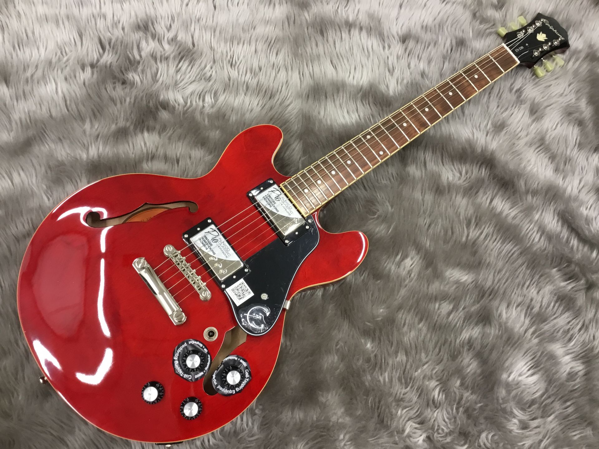 中古エピフォンエレキギター ES-339pro チェリー 純正ハードケース