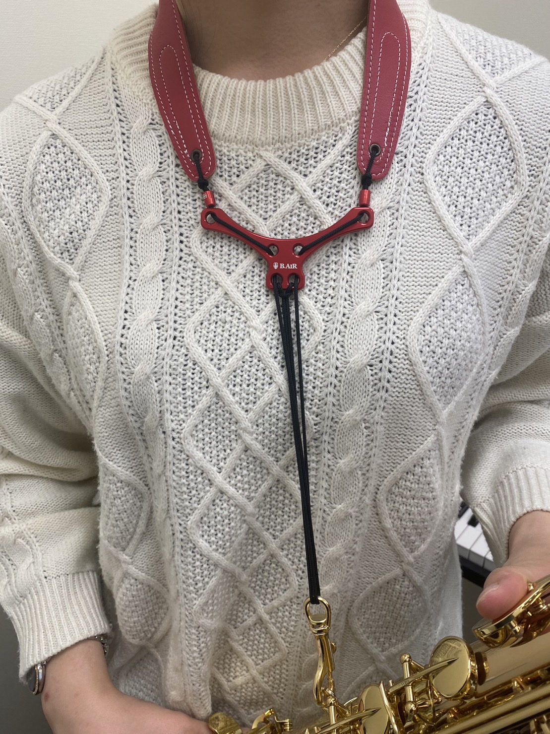 B.AIRサックスストラップ】店頭でオリジナルバードストラップ作ってみ