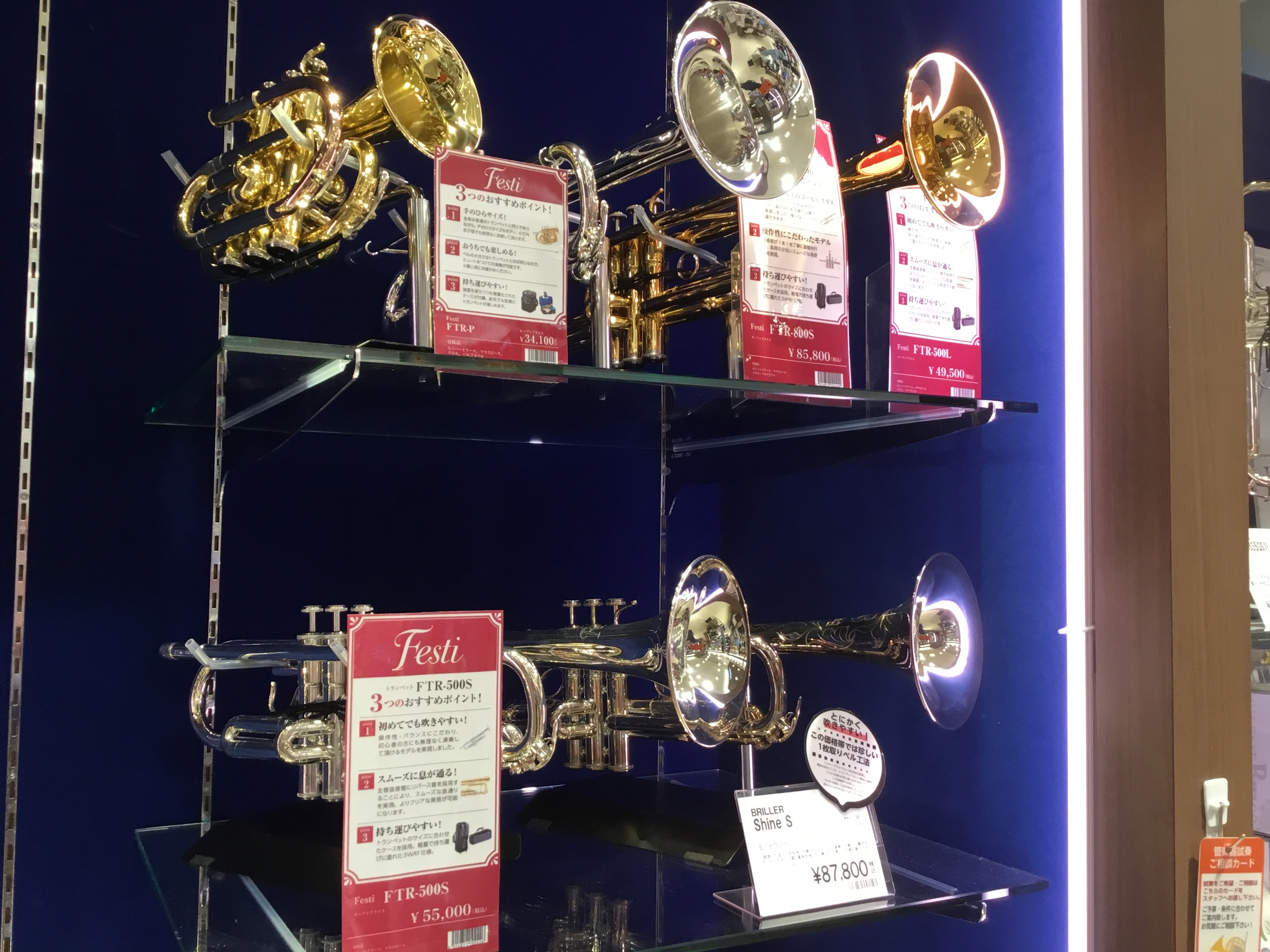 管楽器】トランペット入門にオススメ！Festiトランペット入荷しました