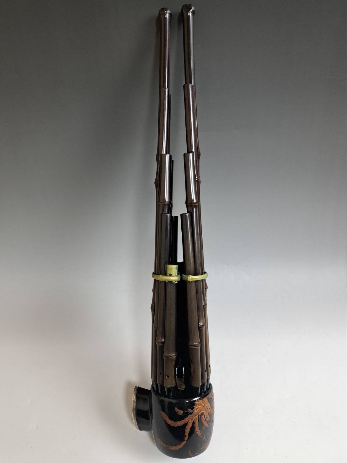 笙（煮竹 蒔絵あり）鳳笙 雅楽 | 新栄堂