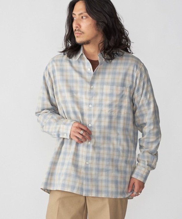 SHIPS: コットン ウール リラックス チェックシャツ｜ SHIPS 公式サイト