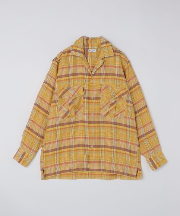 SHIPS別注】Errico Formicola: マドラス チェック オープンカラー