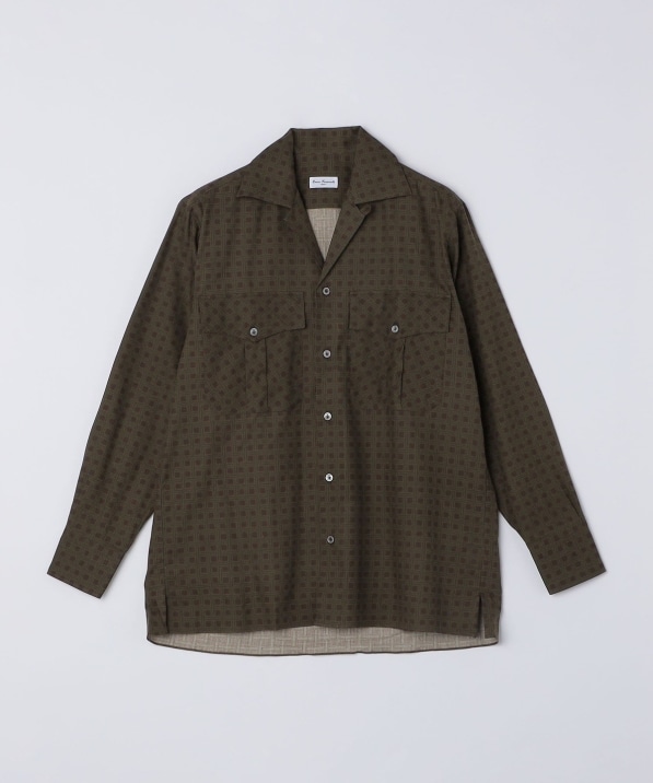 SHIPS別注】Errico Formicola: コットン プリント オープンカラー