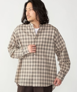 SHIPS: Wポケット ウォッシュド タイプライター 長袖 シャツ