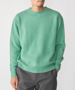 SHIPS:〈洗濯機可能〉SOLOTEX(R) 12ゲージ コットン 畦編み クルー