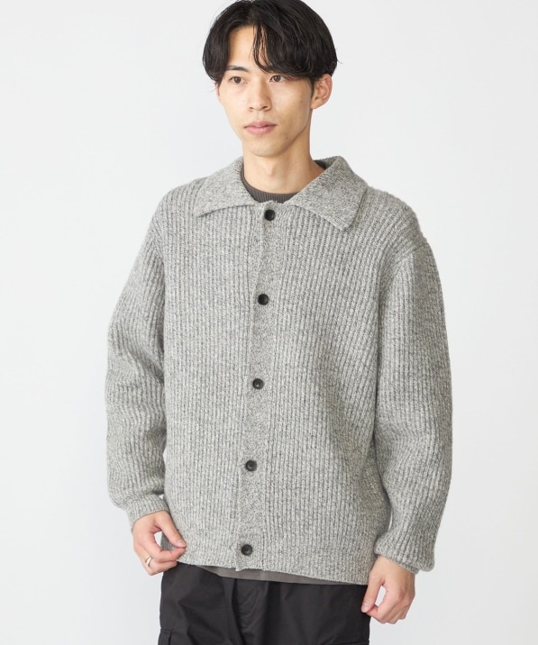 SHIPS: SOLOTEX(R) 畔編み ポロ ニット カーディガン｜ SHIPS 公式サイト