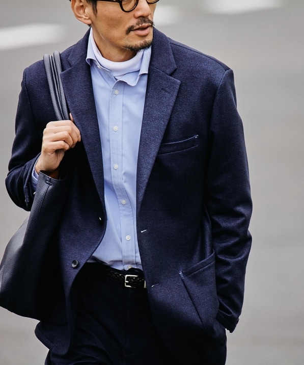 SHIPS: 〈セットアップ対応〉ダウンファブリック 2ボタン ジャケット