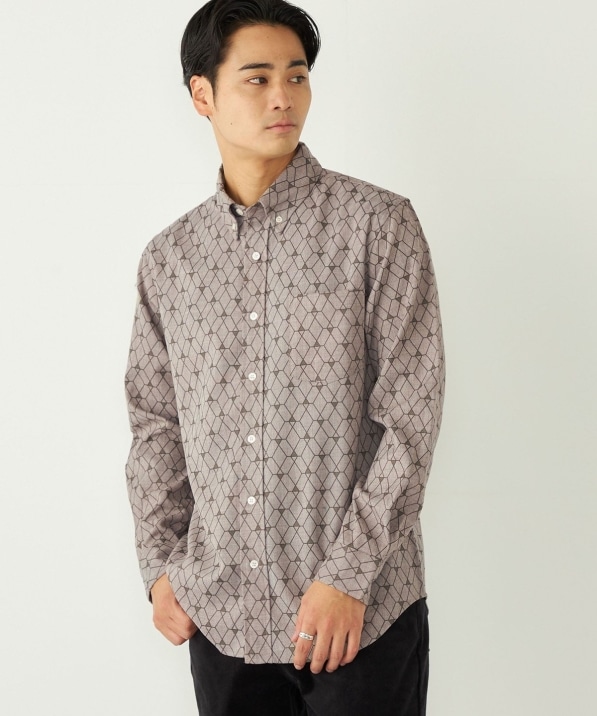 SHIPS Colors:プリント 総柄 ネルシャツ｜ SHIPS 公式サイト