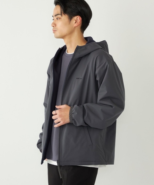 SHIPS Colors:〈洗濯機可能〉Wフェイス リバーシブル ジップ パーカー