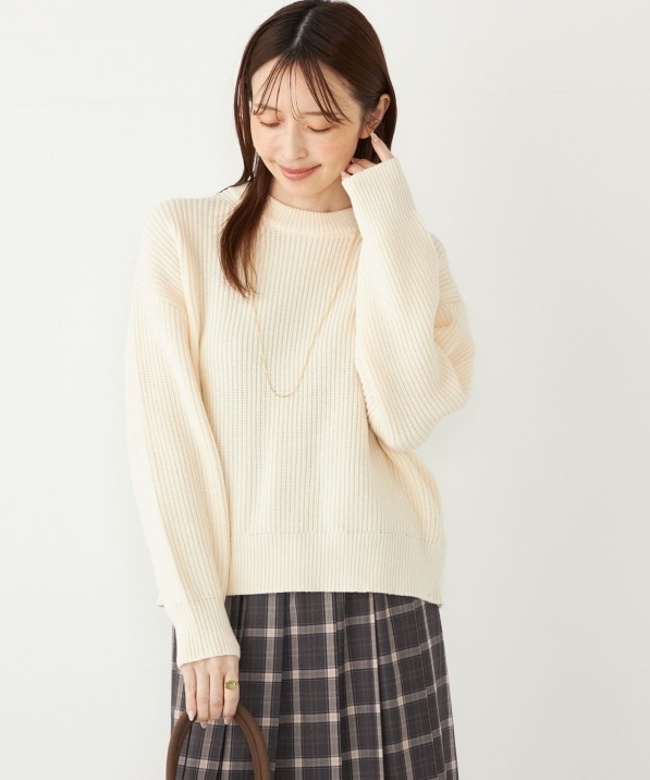 SHIPS Colors:〈手洗い可能〉畦 クルーネック ニット◇｜ SHIPS 公式サイト