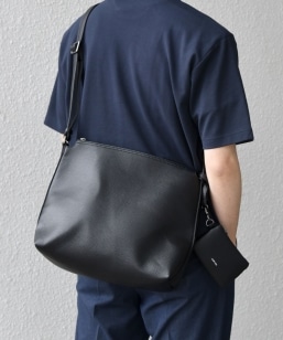 WEB限定】SHIPS: 合成皮革 ビズ トート バッグ (クラッチバッグ付き