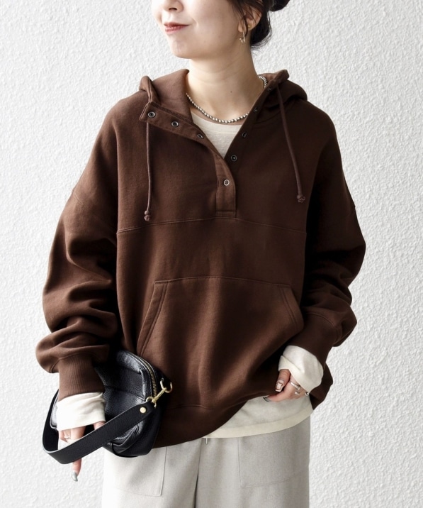 SHIPS any:〈洗濯機可能〉USAコットン 裏起毛 フーディー ルーズ プル