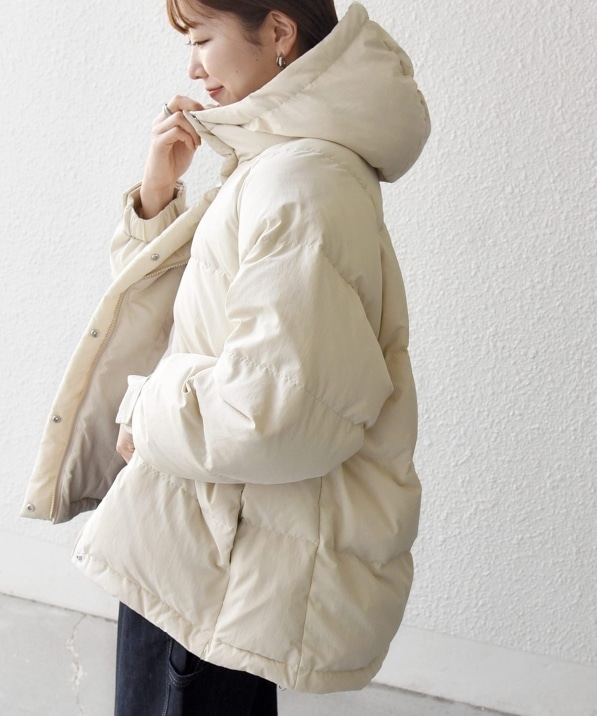 WEB限定】SHIPS any: フーディ ショート ダウン ジャケット 2｜ SHIPS