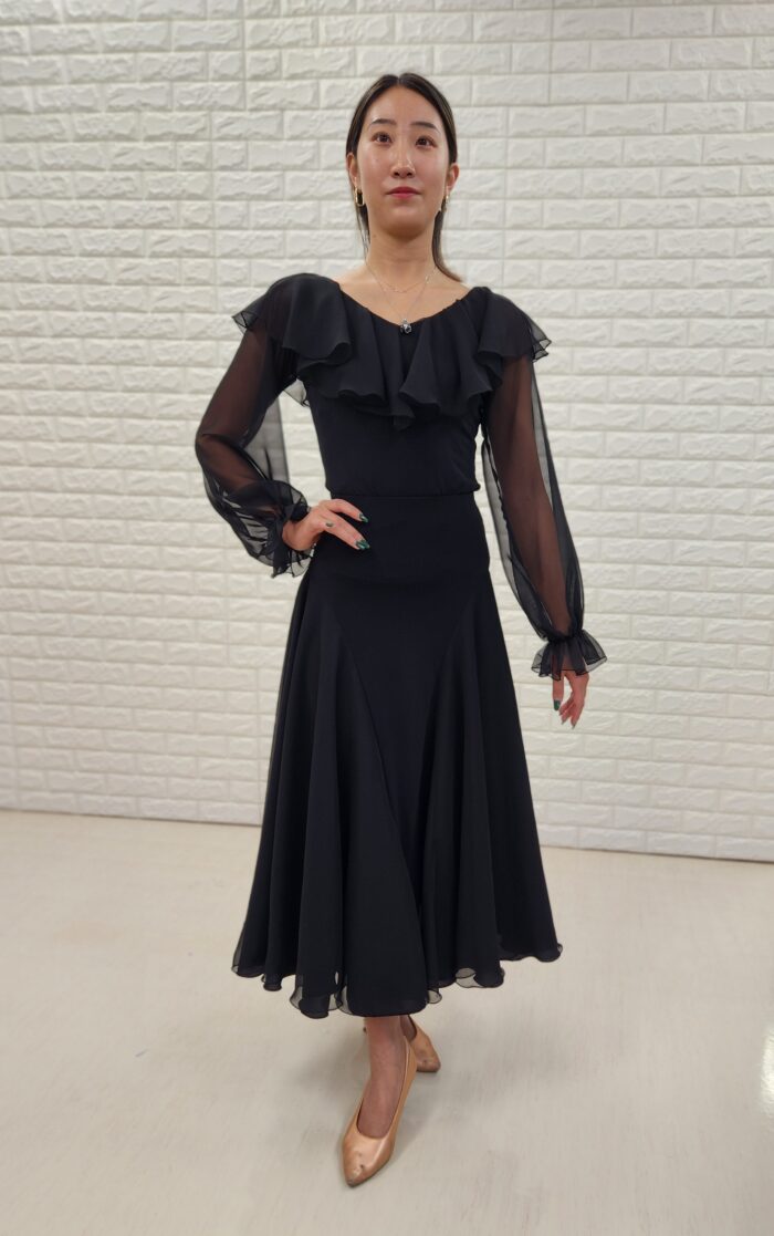 SK-5 ジョーゼットタイプ社交ダンススカート【公式】社交ダンスドレス