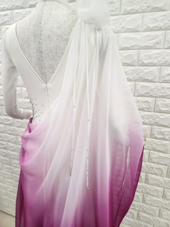 試着・レンタル・購入】社交ダンスドレス Lサイズ オフホワイト