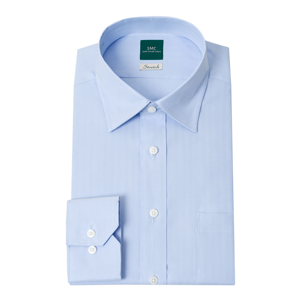 ワイシャツ ストライプ グリーン 吸水速乾 SMC｜CHOYA SHIRT（チョーヤ