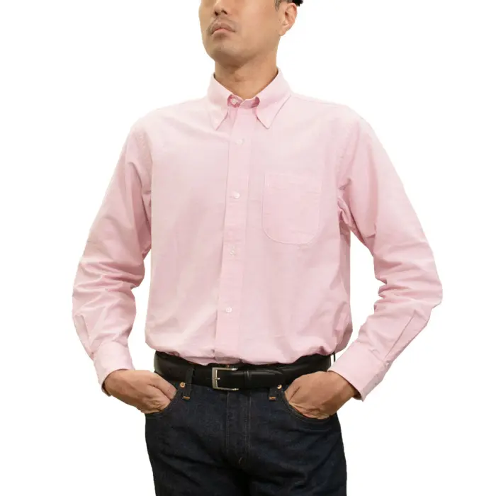 シャツ カジュアルシャツ オックスフォードシャツ ボタンダウン ピンク