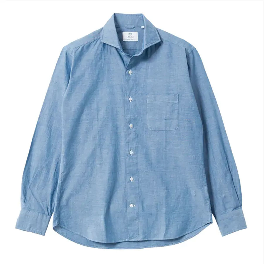 CHOYA URBAN STYLE カジュアルシャツ 綿100％ コットン 長袖 カッタ