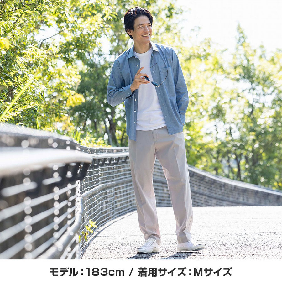 CHOYA URBAN STYLE カジュアルシャツ 綿100％ コットン 長袖 カッタ