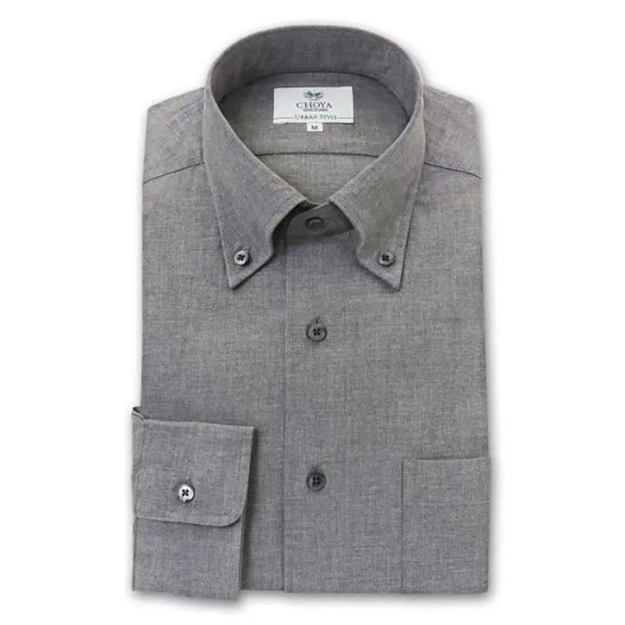 CHOYA URBAN STYLE カジュアルシャツ フランネルシャツ 長袖 ボタン