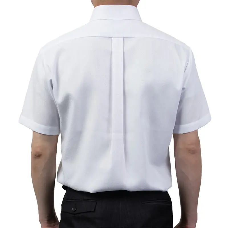 半袖ワイシャツ デザイン ホワイト ドビー 消臭 フラボノ SWAN