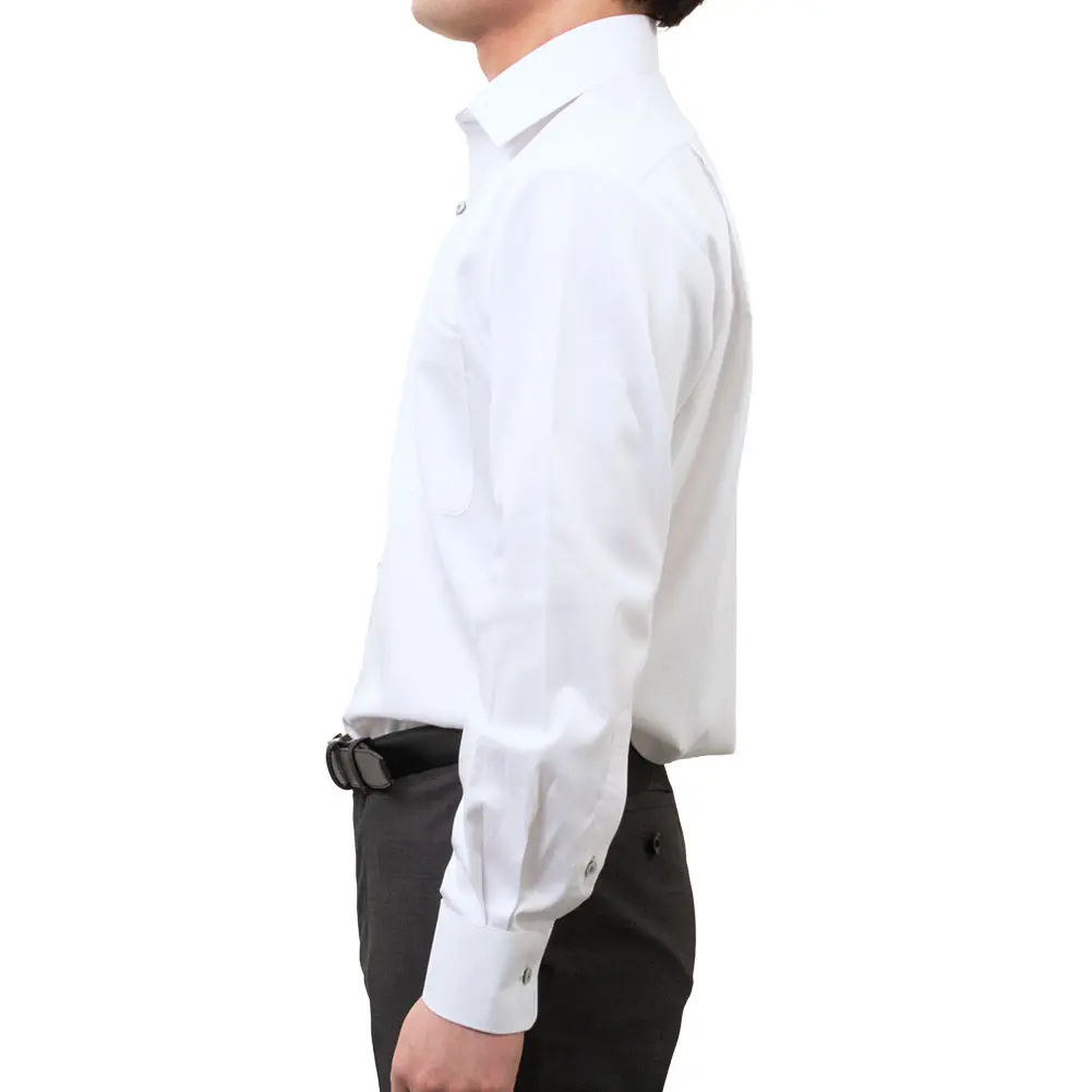 ワイシャツ ホワイト ドビー エバーフィール SWAN・ブルーレーベル