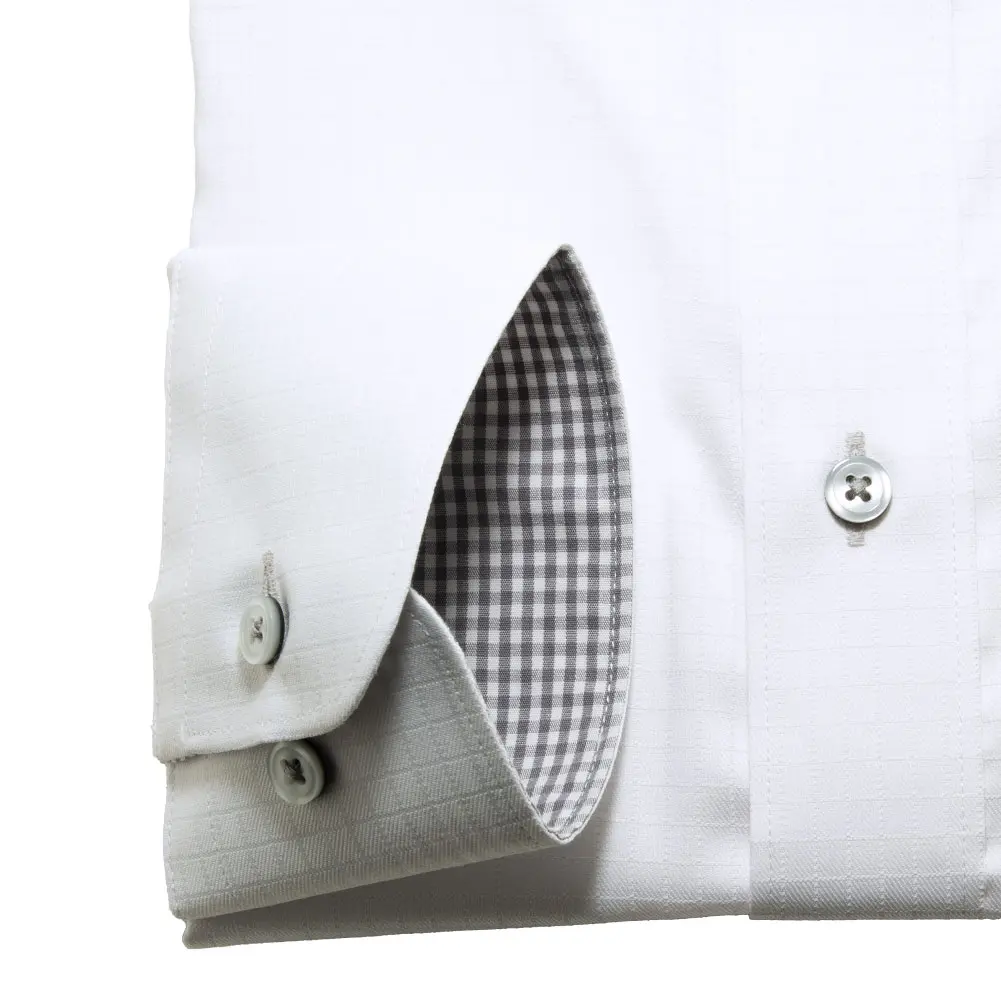 ワイシャツ ホワイト ドビー エバーフィール SWAN・ブルーレーベル