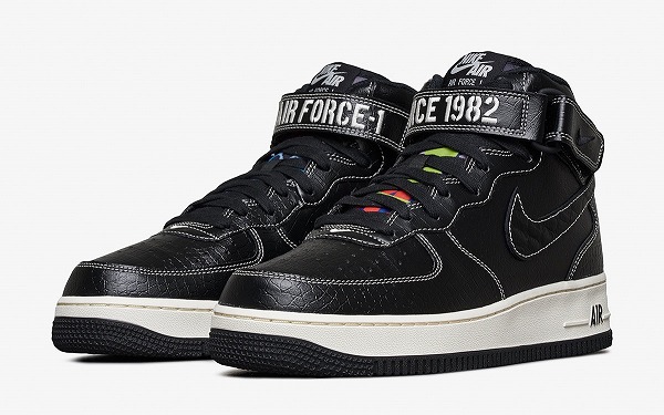 送料無料】NIKE AIR FORCE 1 MID '07 LX BLACK エアフォース 1 ミッド