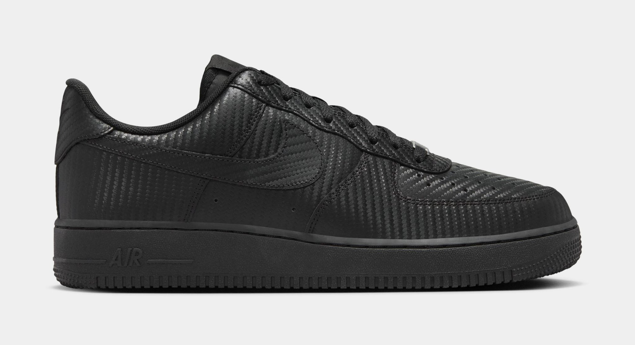 Nike Air force 1 '07 Black Carbon Fiber Mens Lifestyle Shoes Black