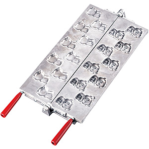 蜜元研究所 蜜元式 焼饅頭機 2連 LPガス 大判焼 φ78mm - 調理器具のSHOKUBI