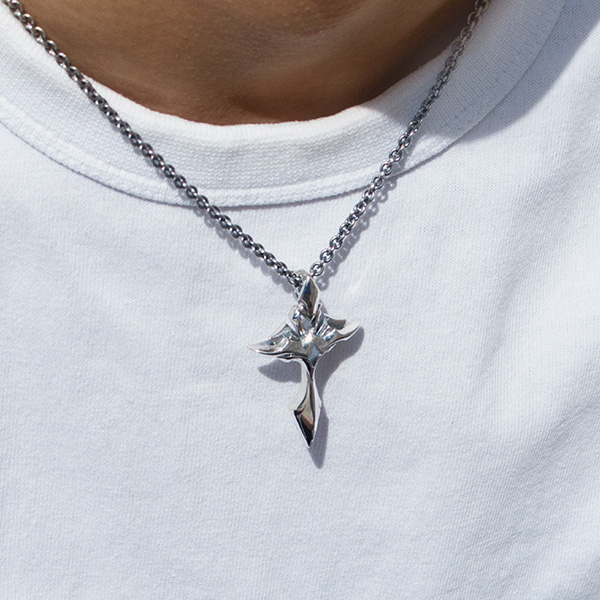 神戸をイメージした クロス シルバーペンダント [DG-072]