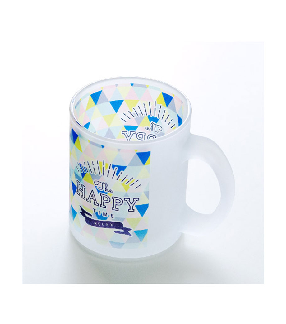 昇華転写対応グラスマグ(300ml)フロスト｜最安値￥528|ほしい！ノベルティ