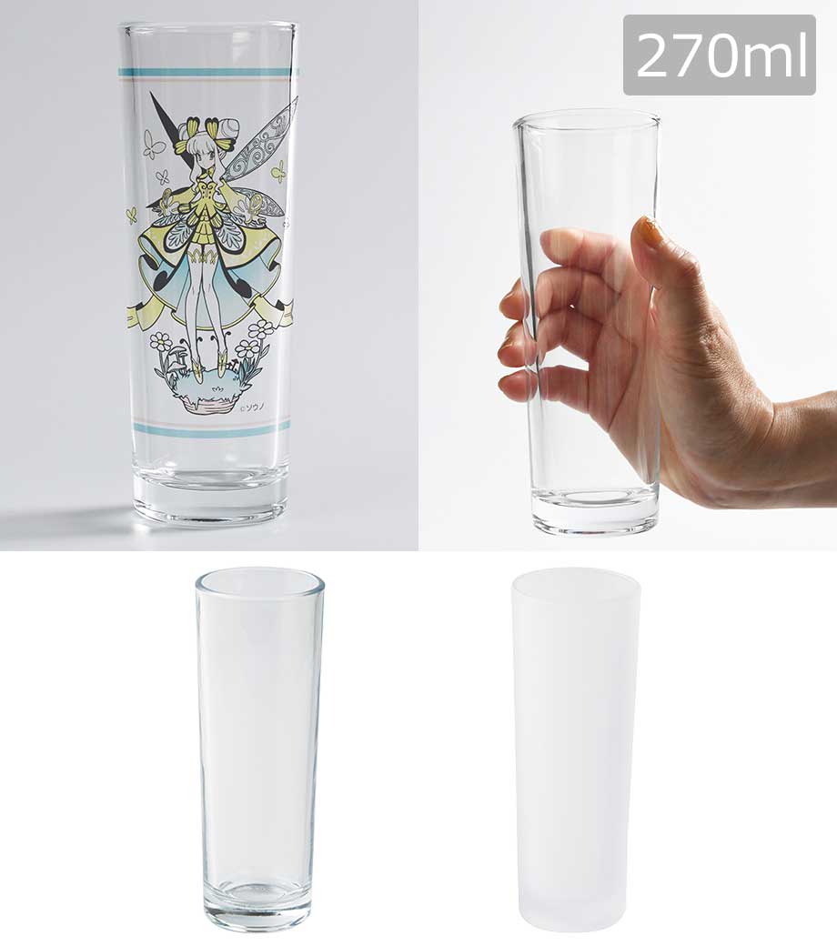 フルカラー印刷対応グラス(270ml)｜最安値￥499|ほしい！ノベルティ
