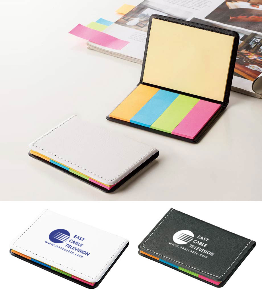 レザー調フセンブック｜最安値￥99|ほしい！ノベルティ