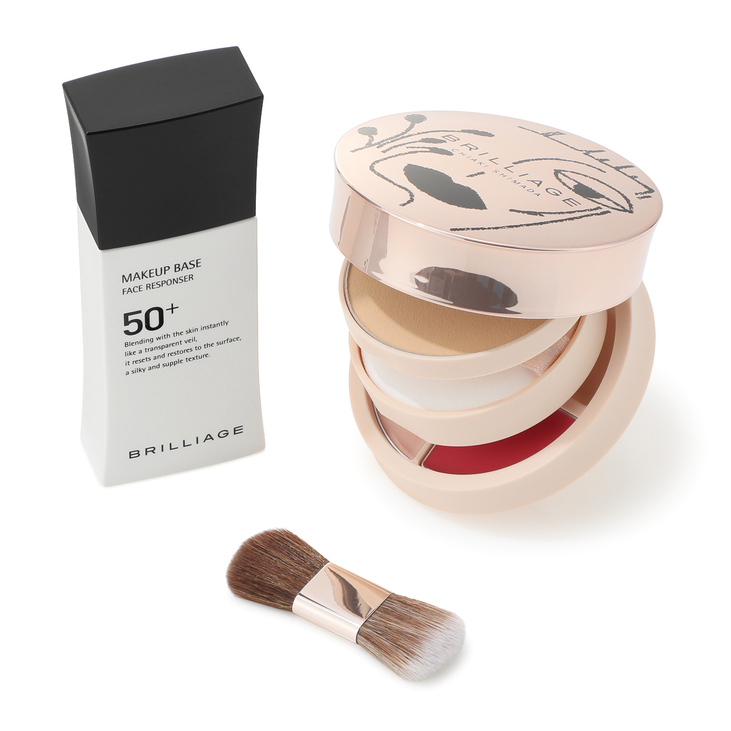 ブリリアージュ なめらかな煌めきツヤ肌へ パウダリーファンデ