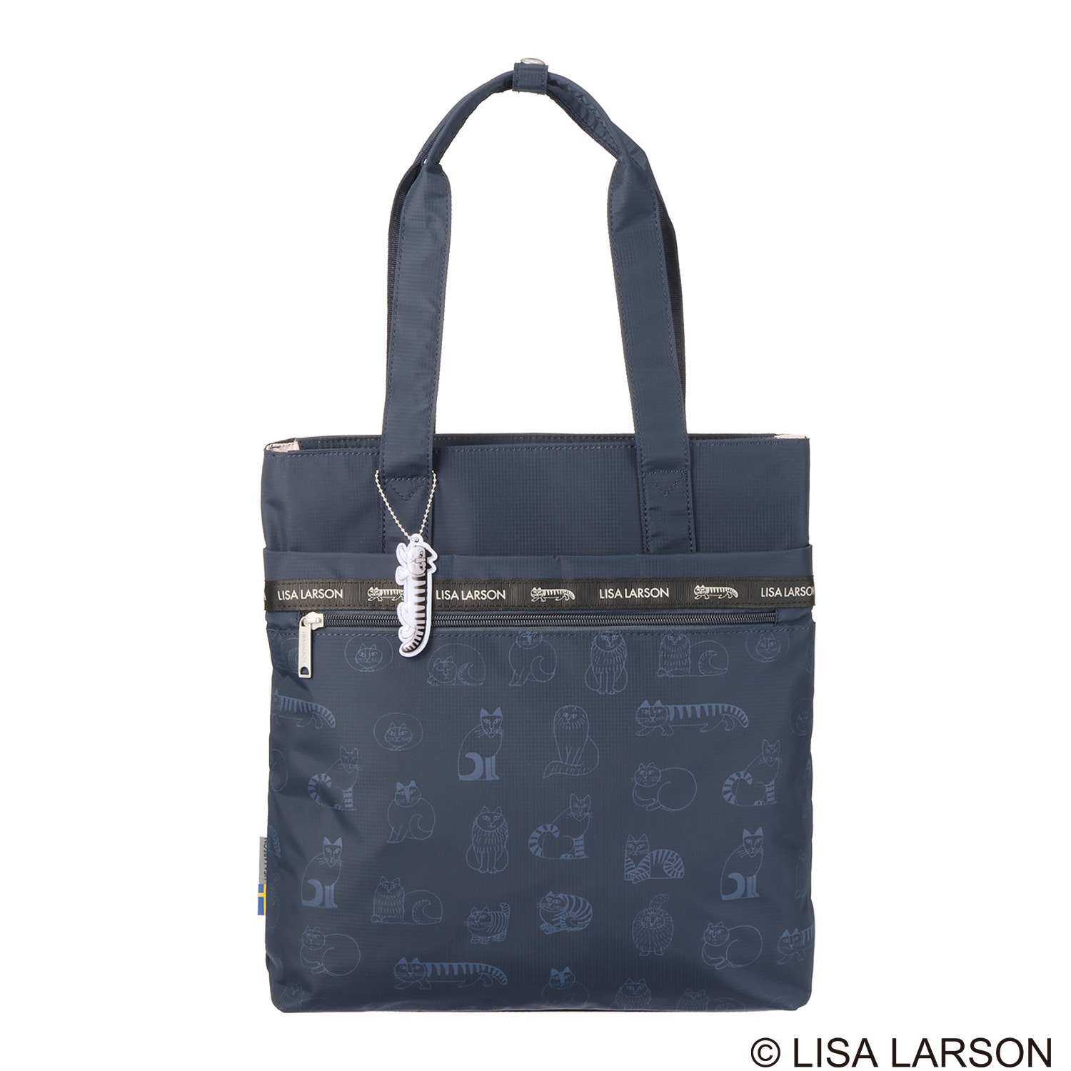 リサ・ラーソン 軽量・はっ水 スケッチねこたち トートバッグ
