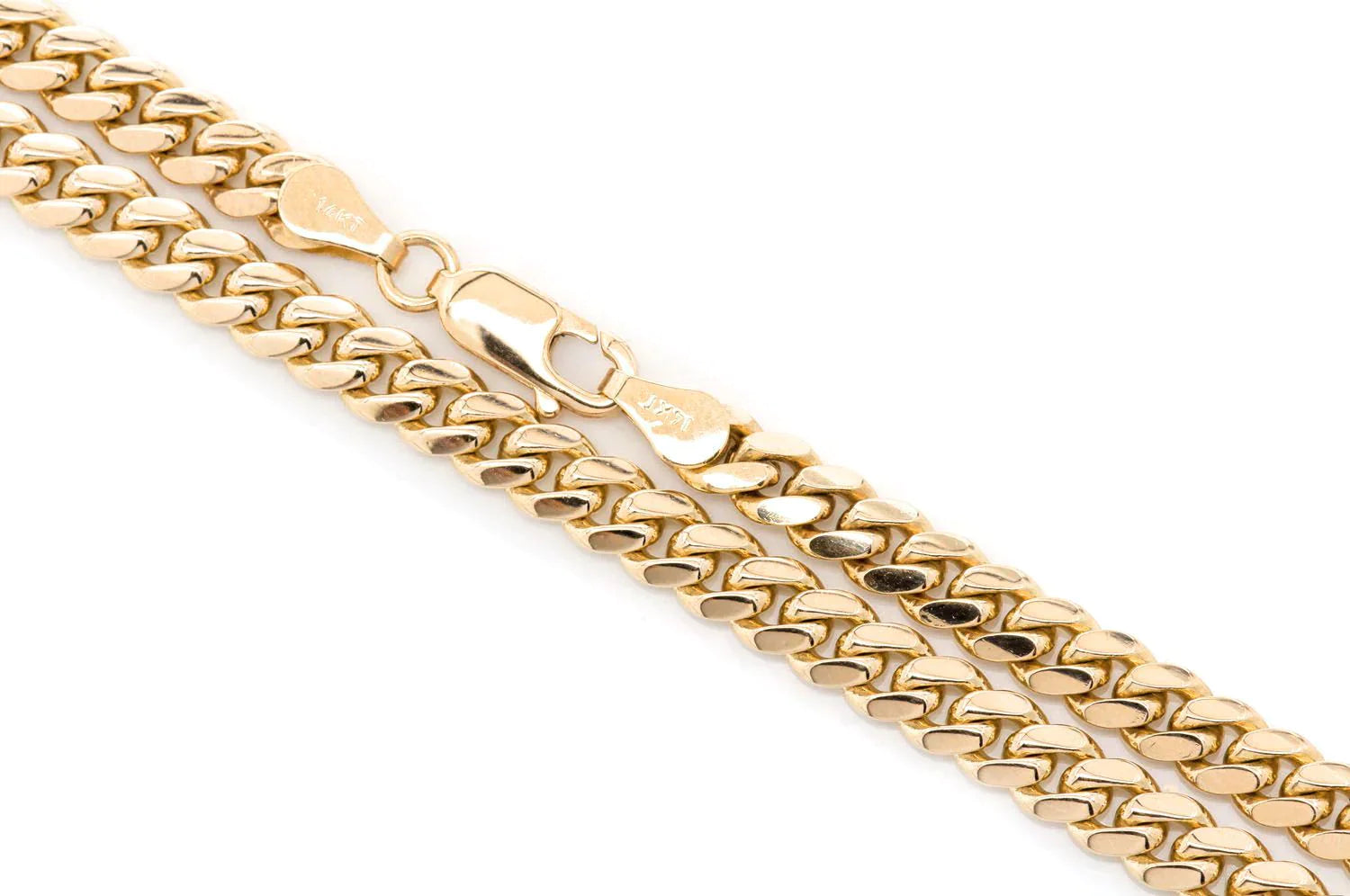 5mm Solid Gold Miami Cuban 10K Chain – GoldX