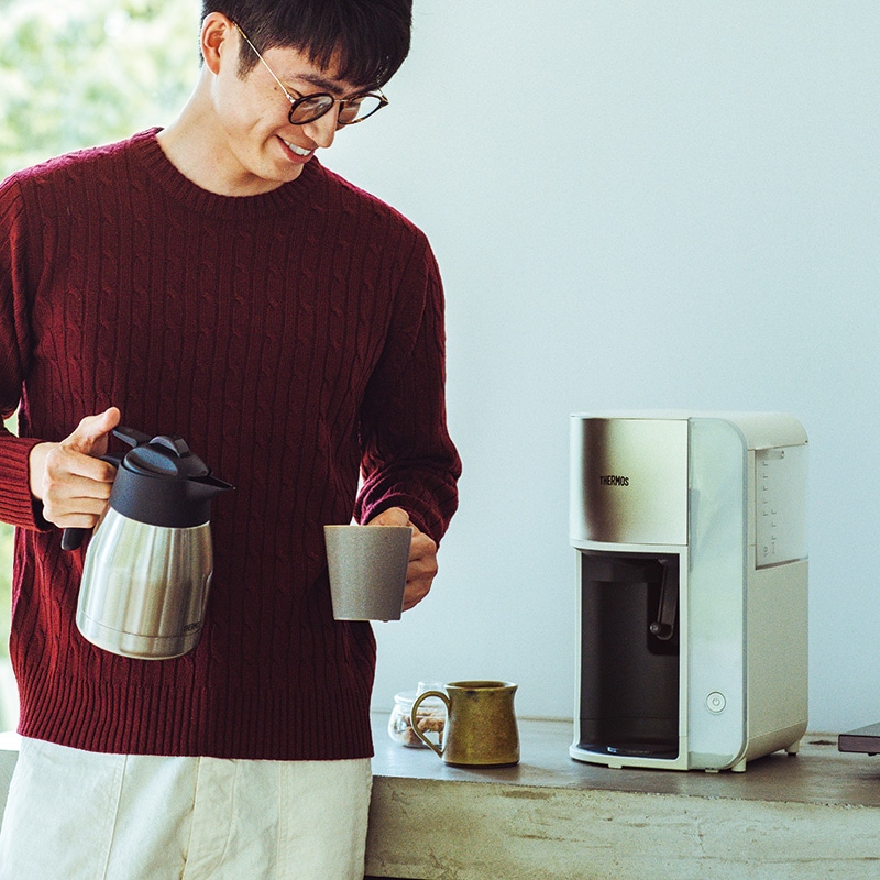 公式通販】真空断熱ポットコーヒーメーカー ECK-1000 ホワイト(WH