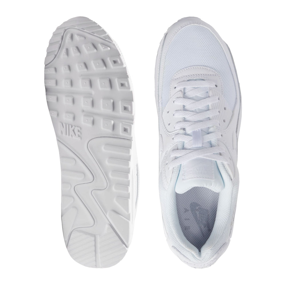 Men's Nike Air Max 90 | Triple White/Wolf Grey | ShopWSS