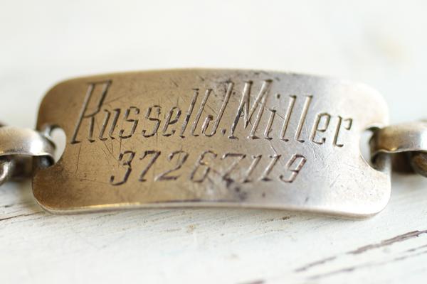 ビンテージ ミリタリー IDブレスレット☆WW2 40s シルバー - Sixpacjoe