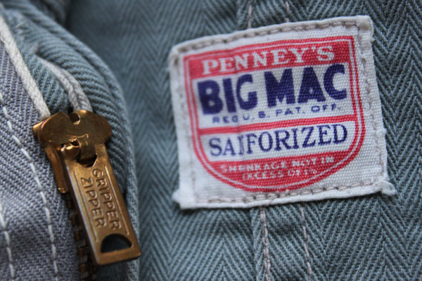 50s PENNEY'S BIGMACビッグマック HBT ヘリンボーンツイル