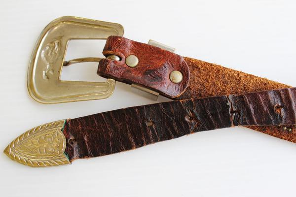 50s スタッズベルト 茶 - Sixpacjoe Web Shop