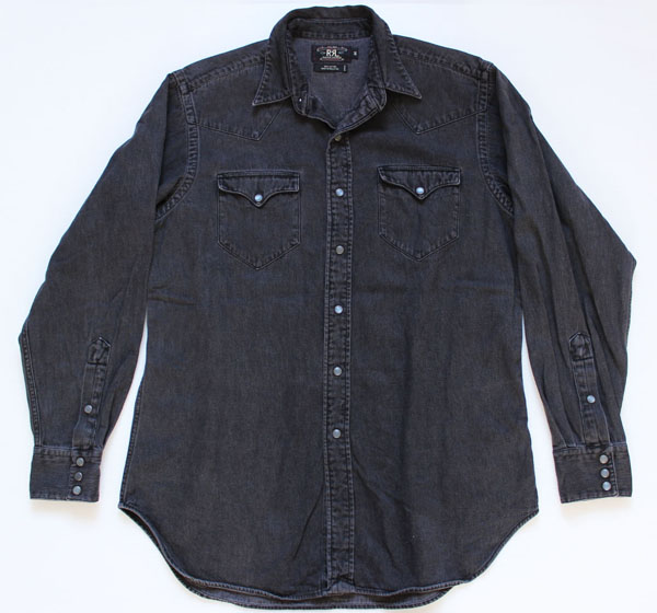 90s RRL ダブルアールエル ラルフローレン ブラックデニム ウエスタン