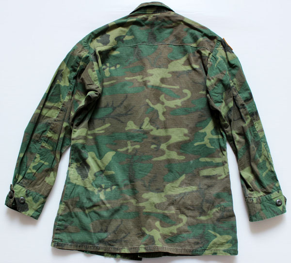 70s 米軍 U.S.ARMY パッチ付き ERDL グリーンリーフカモ ジャングル