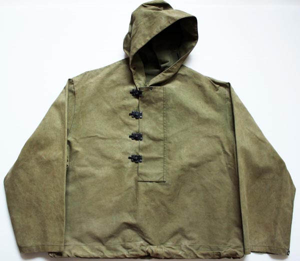 40s 米軍 U.S.NAVY N-2 フックタイプ デッキ レインパーカー オリーブ